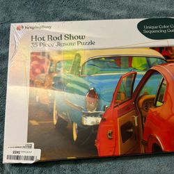 Older Adults Puzzle Hot Rod 35 Pc