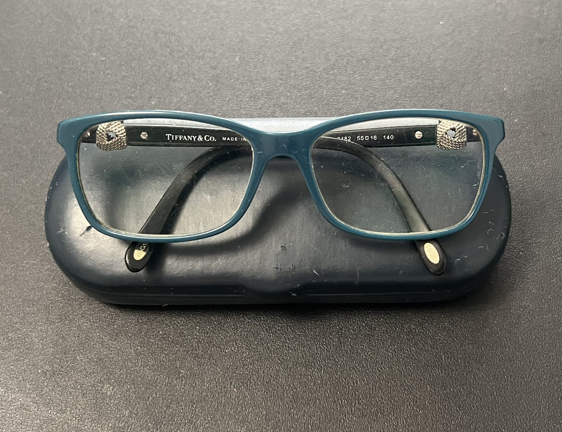 Tiffany & Co. Rectangle Petroleum Green Black Eyeglasses TF2104