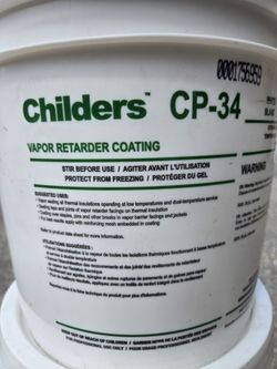 Hvac Duct Caulking - Childers CP34 Vapor Retarder  Coating 