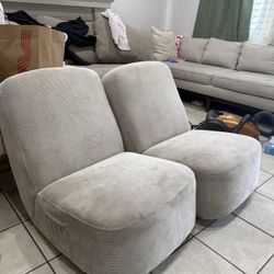 Armless Lounge Chairs 2 