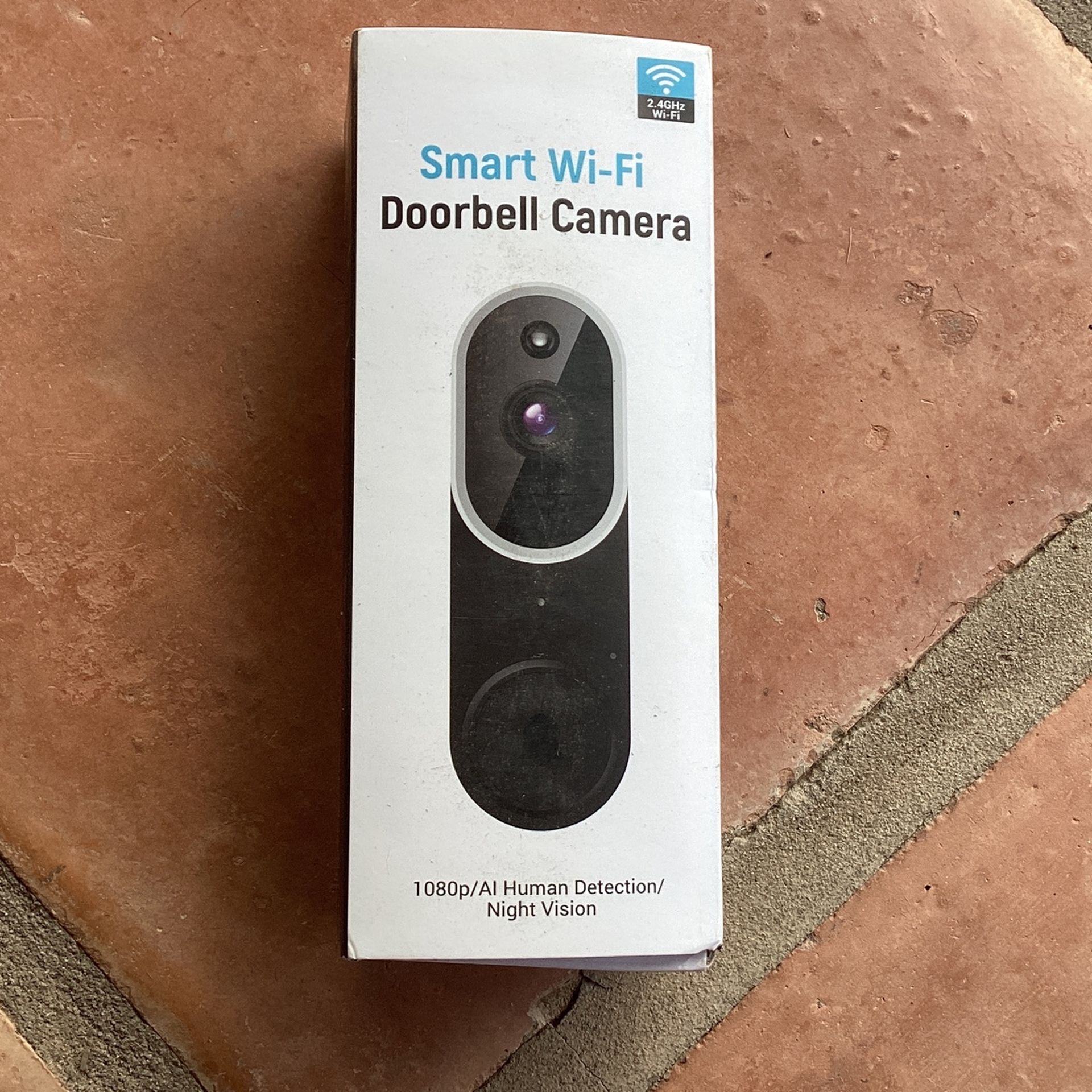 Smart Wi-Fi Doorbell Camera 1080 Ai, Human Detection And Night Vision NEW