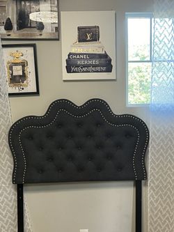 🔥HOT 🔥 Dark Gray Twin Size Tufted Headboard