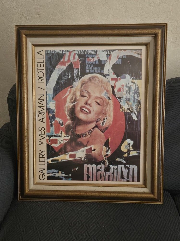 Marilyn Monroe Yves Arman Rotella Gallery 1982 Framed Print