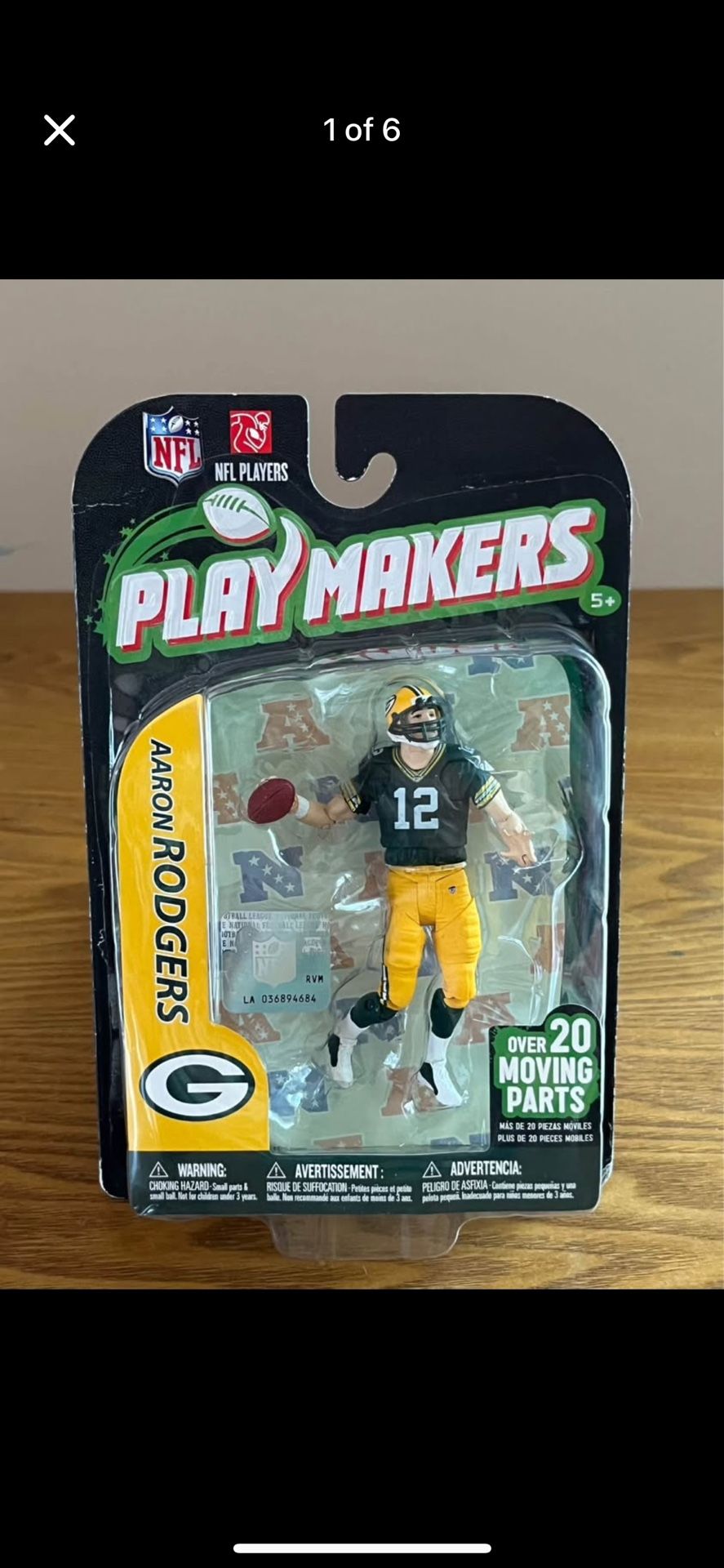 Action figure - Aaron Rodgers NFL Playmakers action figure by McFarlane