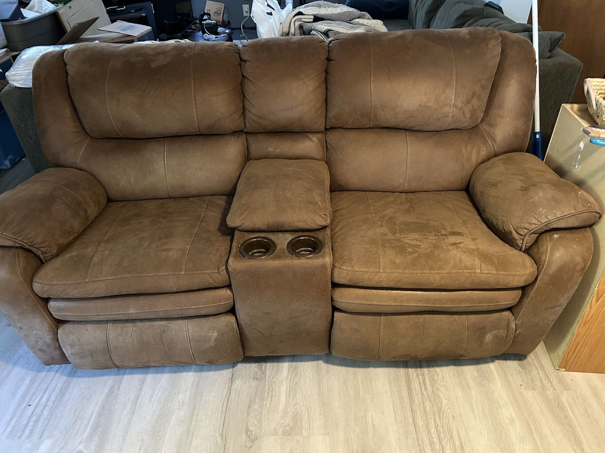 Double Recliner Couch