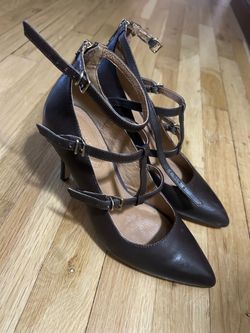 Brown dress heels