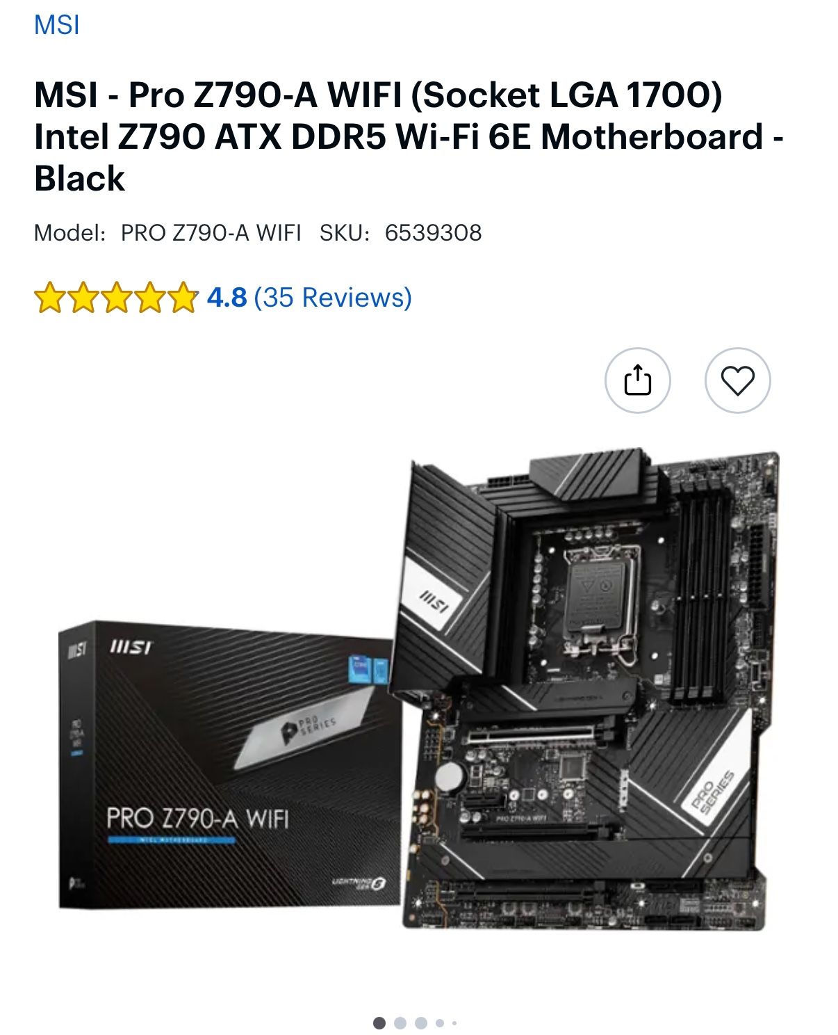 MSI Pro Z790- A WiFi