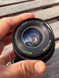 Vintage Quantaray 28mm 2.8 Nikon f mount lens