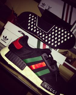 Adidas nmd clearance x gucci black