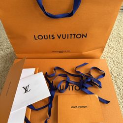 Louis Vuitton/ Saint Laurent boxes and Bags