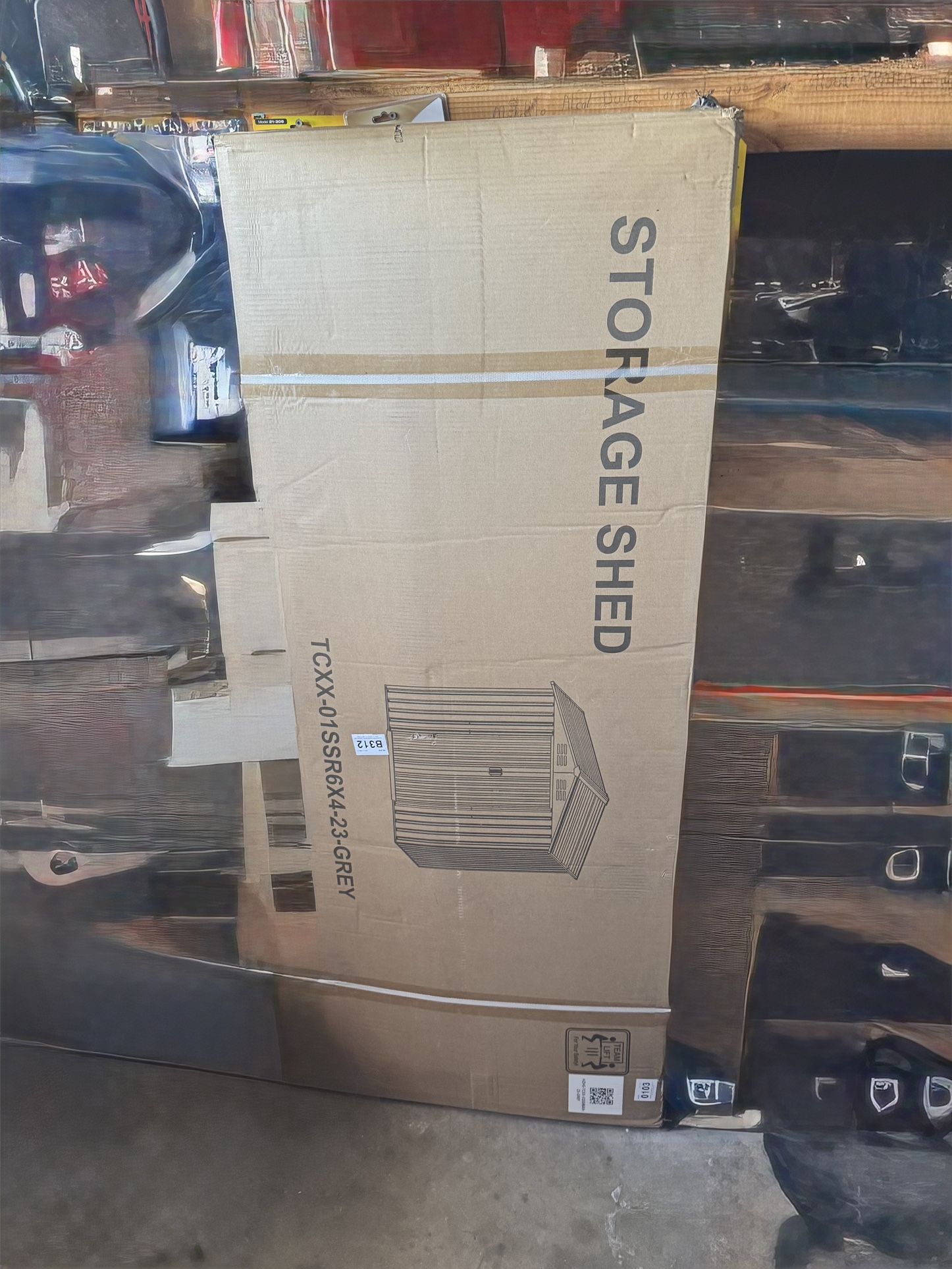 Gray Storage Shed 