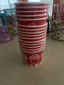Red Cupcake Paper Treat Cups Bundle2