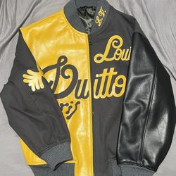 Louis Vuitton Mixed Canvas Bomber Jacket Black & Gold