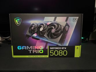 MSI GeForce RTX 5080 GAMING TRIO OC 16GB – Perfect Condition (Original Box)
