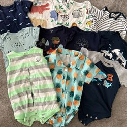 Baby Boy 6-9 Month Clothes. 32 Items For $30