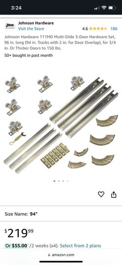 Johnson Hardware Triple Pass Door Hardware