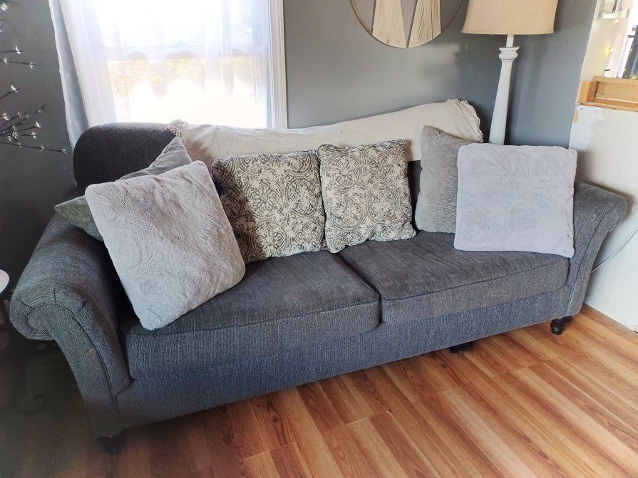 Couch And Loveseat Set - Slate Gray - Great Condition 👍 