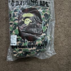 Green Bape Hoodie New Large 