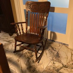 Antique Wooden Rocking Chair 