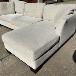 *FREE DELIVERY* Cream Colored 2 Piece Sectional