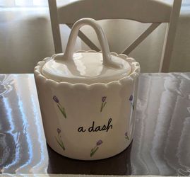 Rae Dunn “a dash” Ceramic Canister with Lid – Artisan Collection