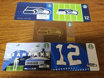 Seattle Seahawks Limited Edition Cards From Starbucks