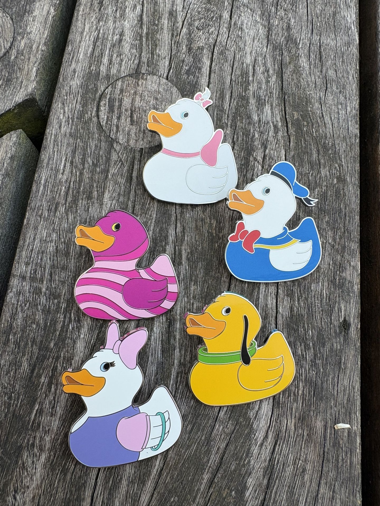 Ducks Of Disney Pins - Collection Of 5