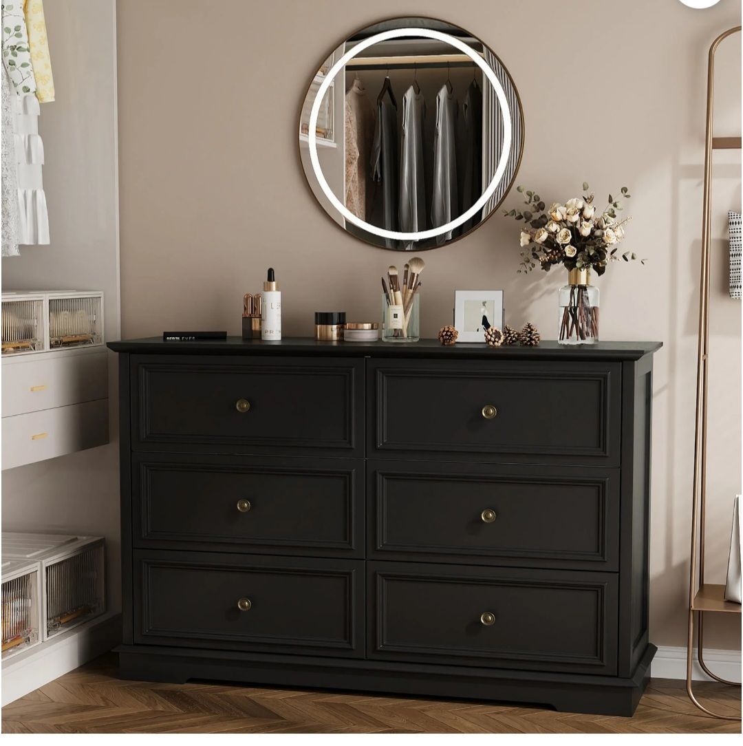 Black Dresser assembled ensamblado
