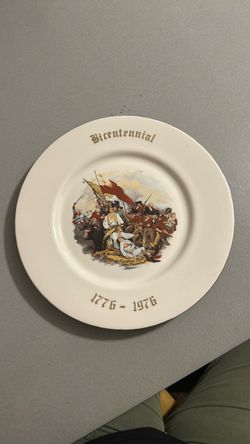 vintage 1776–1976 American Bicentennial commemorative collector plate