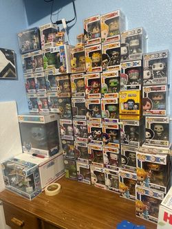 Large anime Funko Pop Collection one piece Dbz Disney demon slayer and some LEs