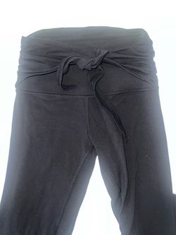 Lululemon black wrap waist leggings size 4