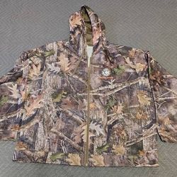 2xl Mens Red Head Co Camouflage Hooded Jacket Choctaw Services Embroidered Clean Shape