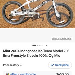 Mongoose Bmx Bike 