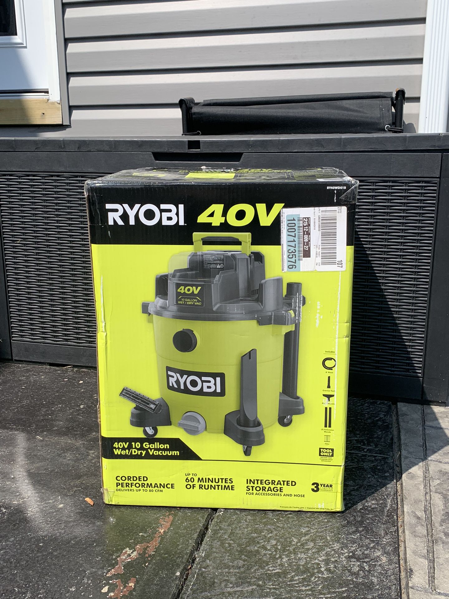 BRAND NEW - RYOBI 40V 10 Gallon Wet/Dry Vacuum (Tool Only)