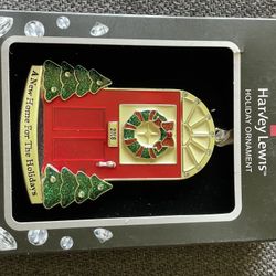 2018 Harvey Lewis Holiday Ornament- Red Door- New Home Ornament