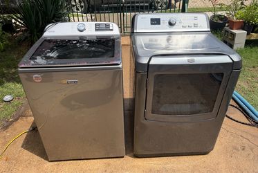 Maytag washer and dryer electric set 30 day warranty