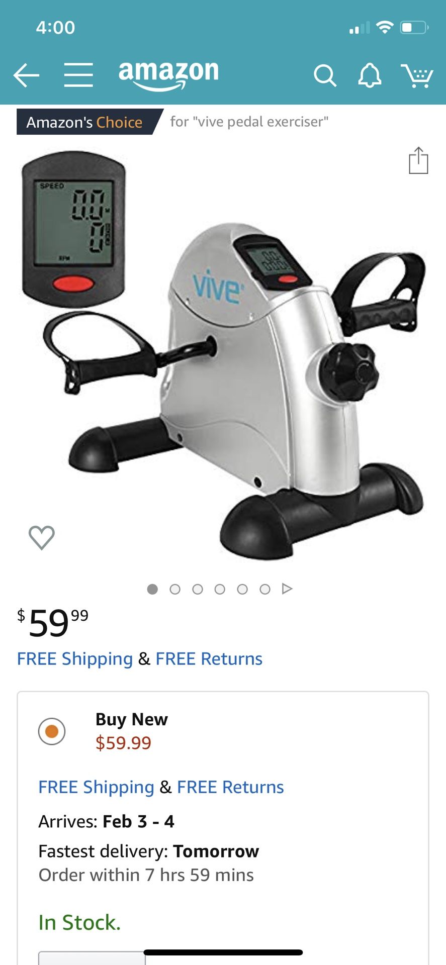 vive pedal exerciser stationary exercise leg peddler low impact portable mini cycle bike for under your office desk