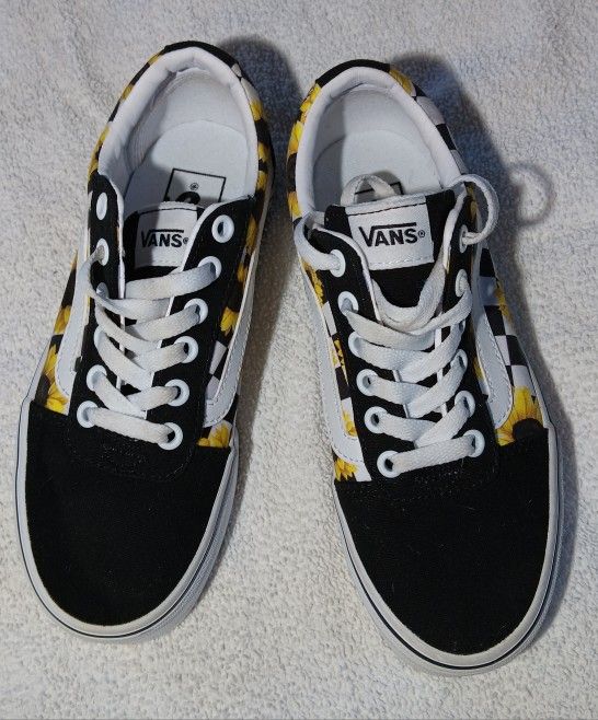 Vans Women's Sunflower Checker Multi Canvas Skate Shoes