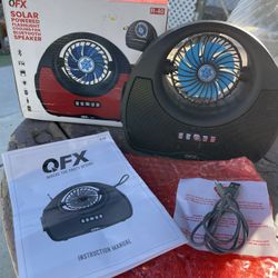 Bluetooth Radio,speaker, Light, Fan Solar As Is…$5