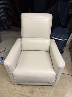 Leather recliner