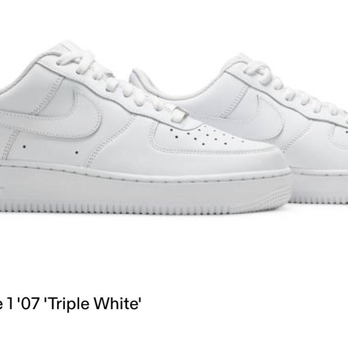 Nike Air Force 1/1 Triple White - Size 8.5 Men