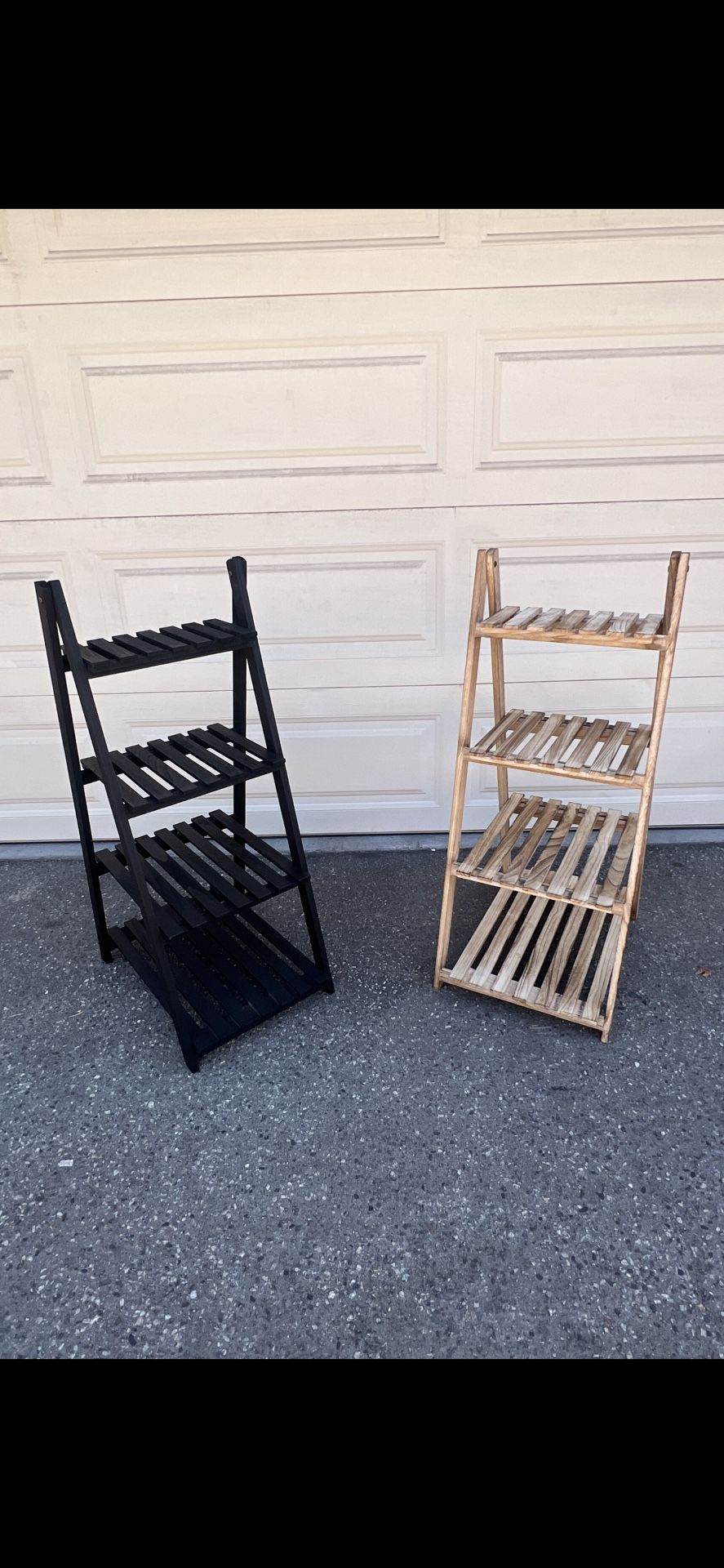 Wooden ladder organizer  assembled ready to go  Brand new in box $20 each  Measurement in picture Available 