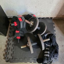 Workout Hand Dumbbells Adjustable Weights And Waited Vest