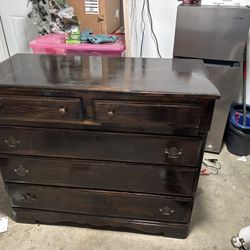 Wood Dresser, Freshly Stained, Solid Wood