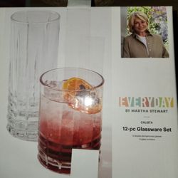 Martha Stewart 12-PC Glassware Set