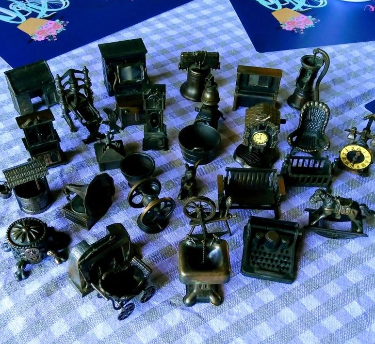 Durham Industries Metal Miniatures Vintage Lot of 29Items 1970’s - 1980’s UNIQUE