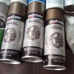 14 Cans Of Spray Paint And Clearcoat