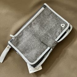 Grey Travel Changing Pad With Mini Head Cushion 