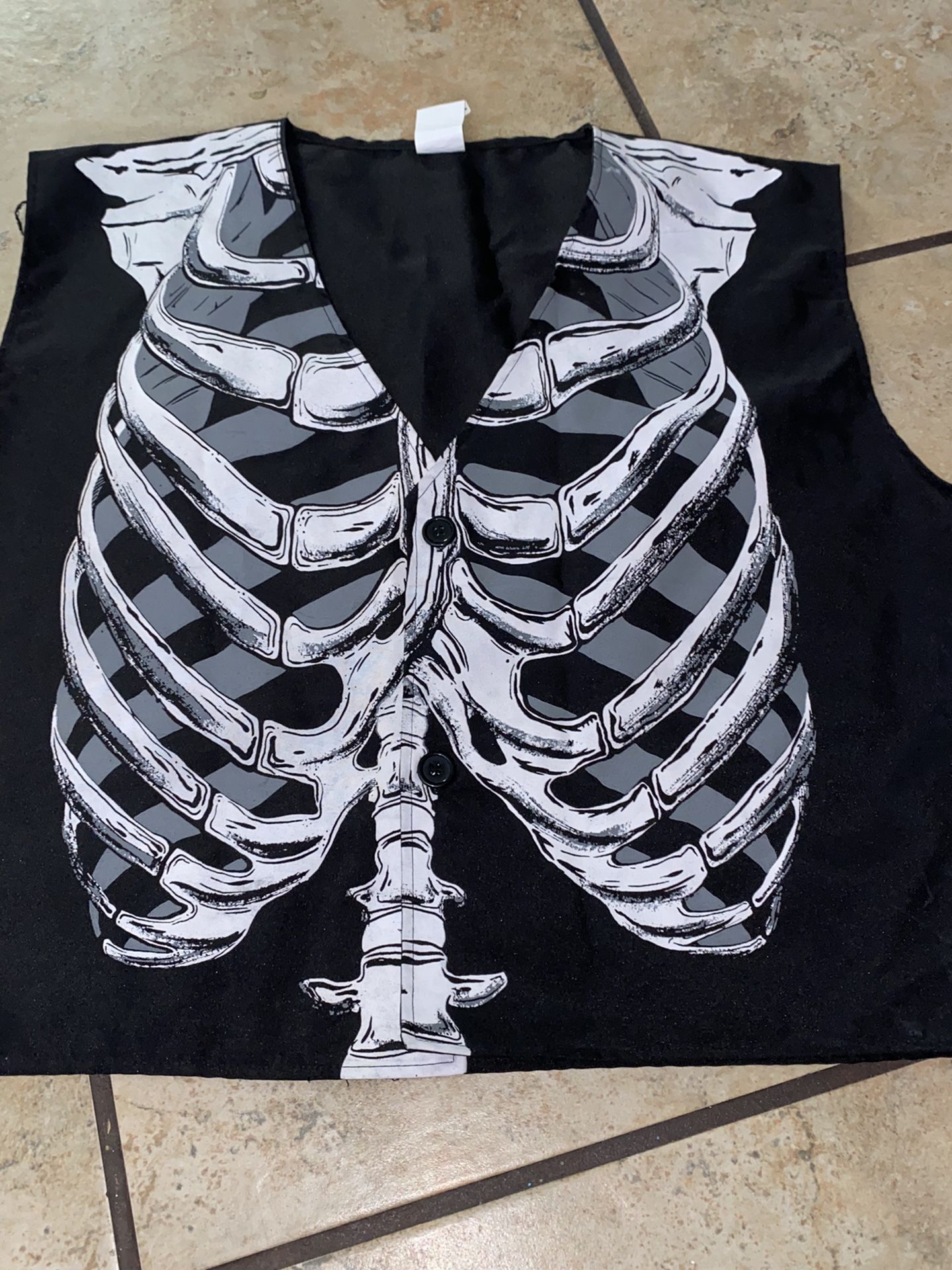 Spirit Halloween Skeleton Vest One Size x xlarge