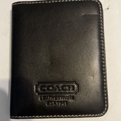 New Men's Coach Bifold ID Wallet, Never Used